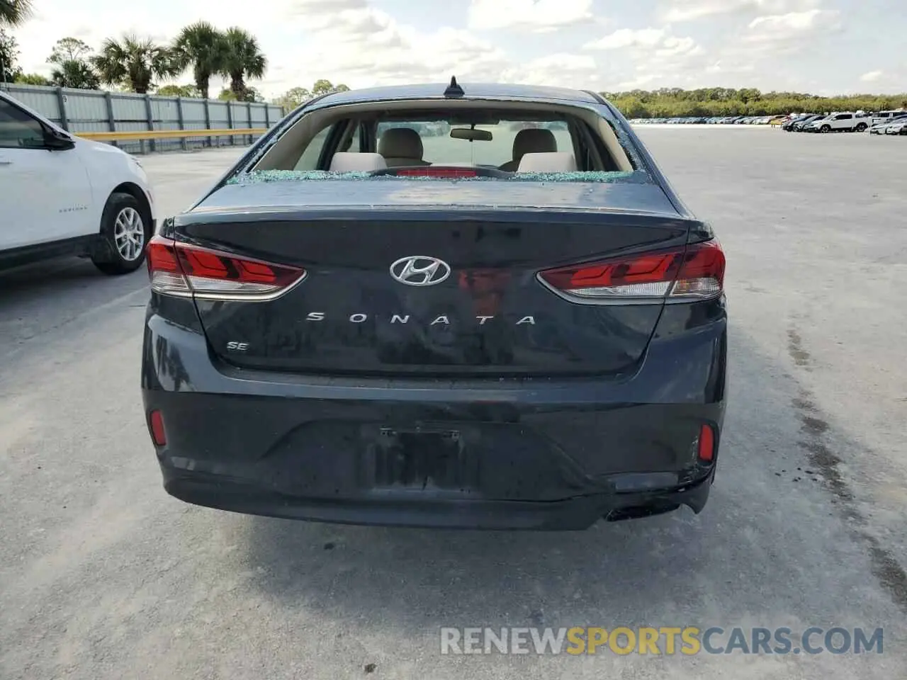 6 Photograph of a damaged car 5NPE24AF8KH738807 HYUNDAI SONATA 2019