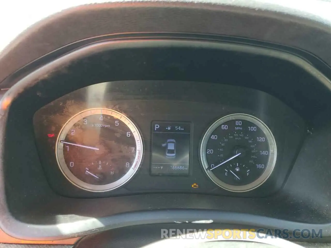 9 Photograph of a damaged car 5NPE24AF8KH738807 HYUNDAI SONATA 2019