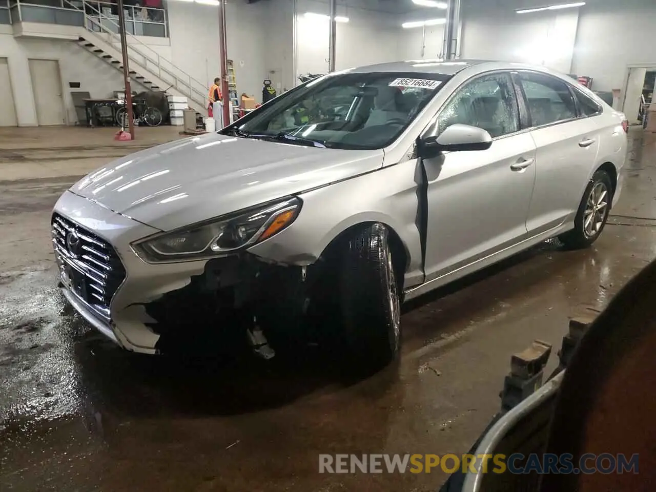 1 Photograph of a damaged car 5NPE24AF8KH773735 HYUNDAI SONATA 2019