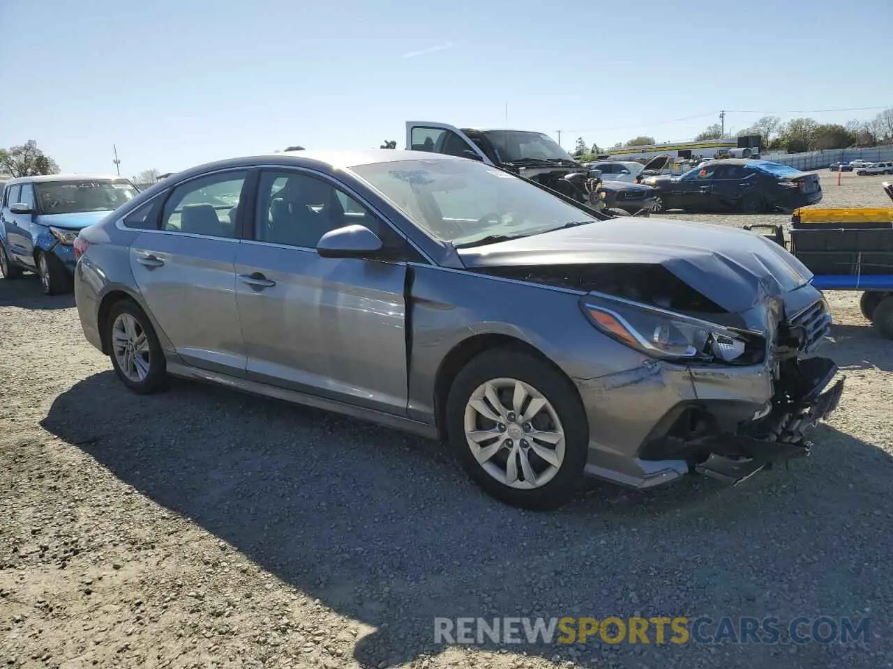 4 Photograph of a damaged car 5NPE24AF8KH779065 HYUNDAI SONATA 2019