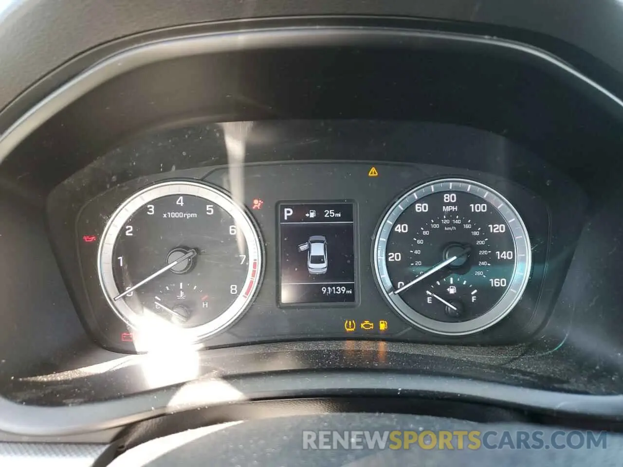 9 Photograph of a damaged car 5NPE24AF8KH779065 HYUNDAI SONATA 2019