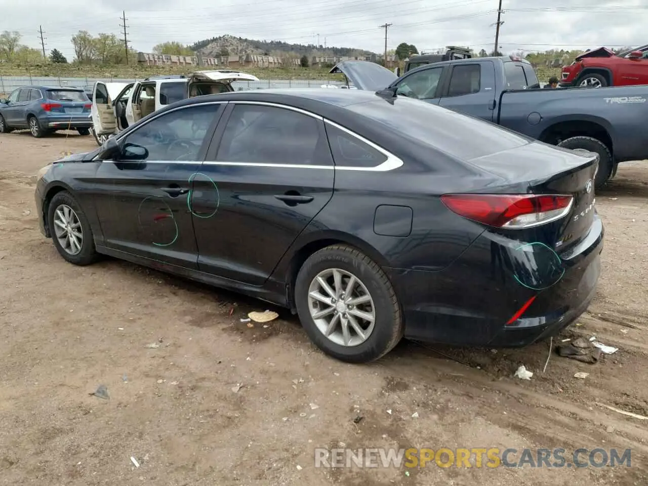 2 Photograph of a damaged car 5NPE24AF8KH785416 HYUNDAI SONATA 2019