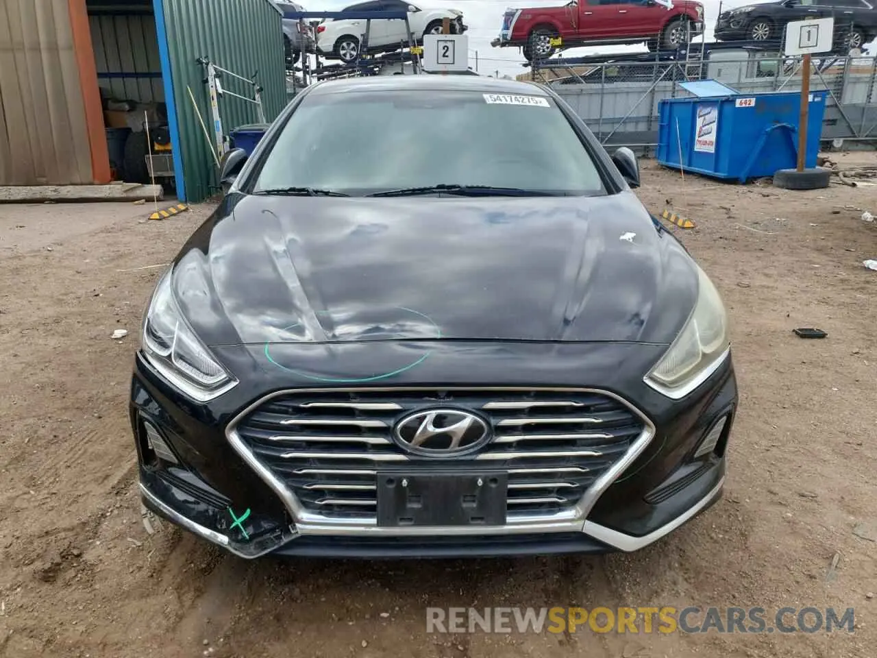 5 Photograph of a damaged car 5NPE24AF8KH785416 HYUNDAI SONATA 2019