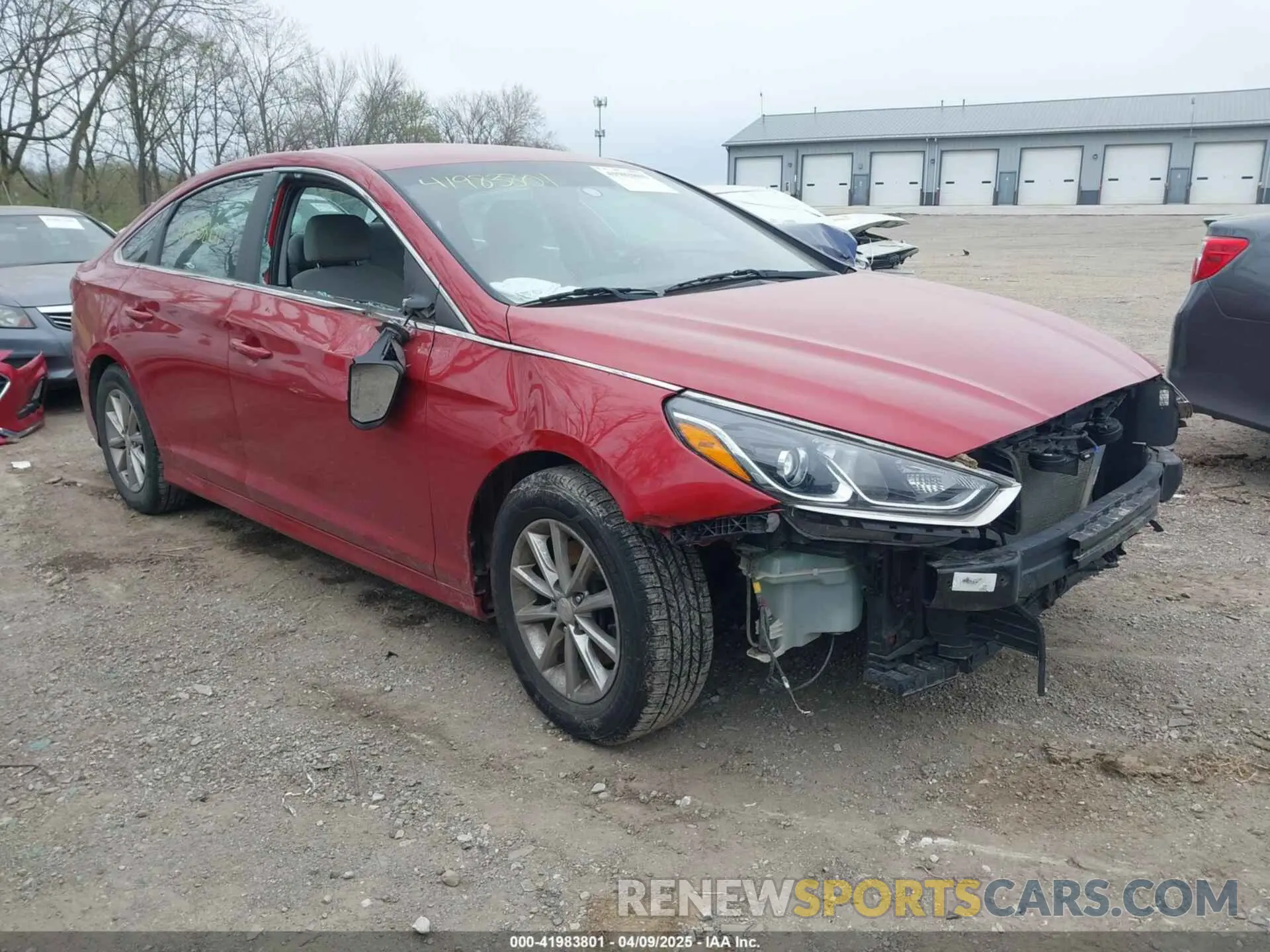 1 Photograph of a damaged car 5NPE24AF8KH789935 HYUNDAI SONATA 2019