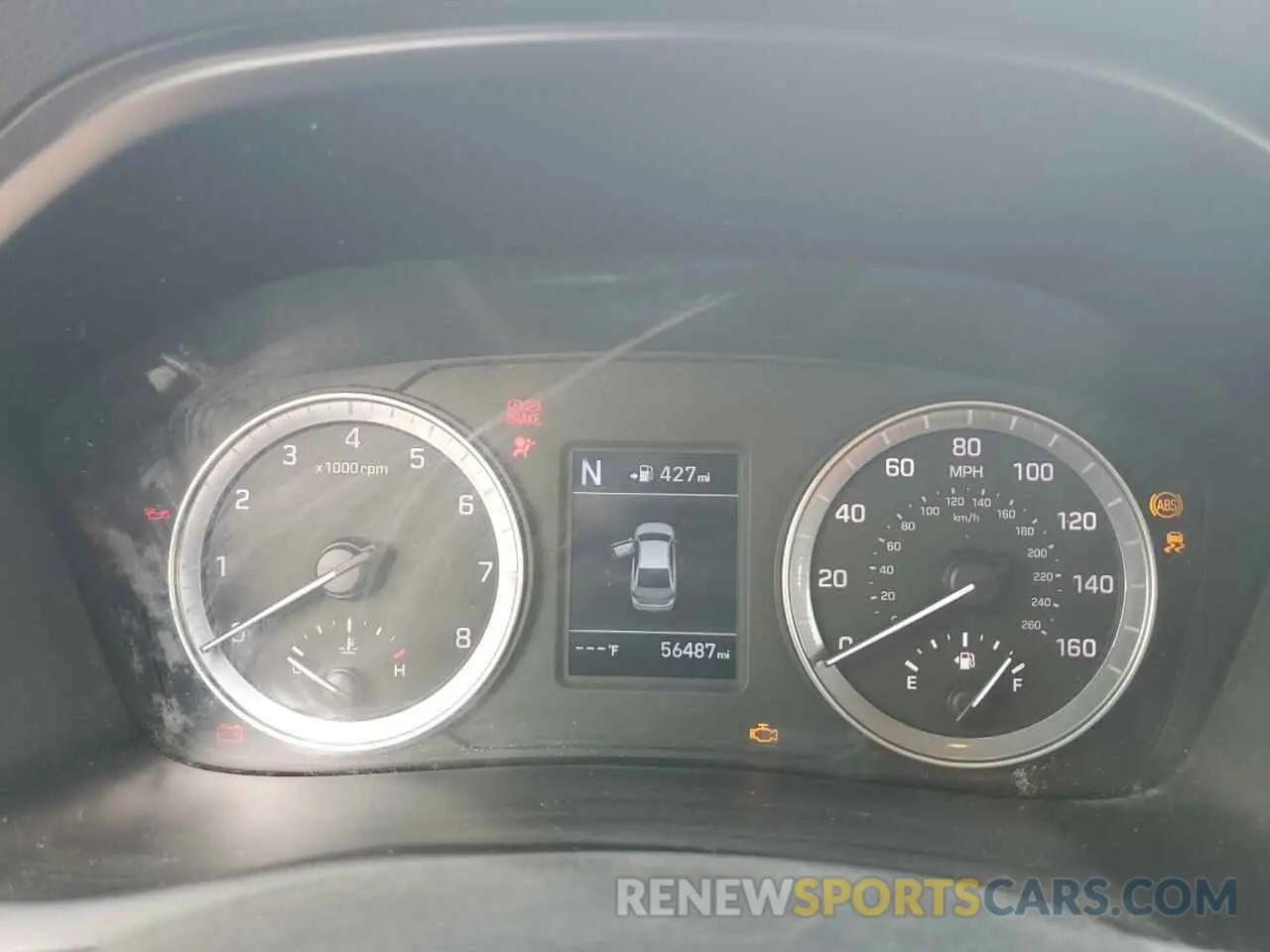 9 Photograph of a damaged car 5NPE24AF8KH796206 HYUNDAI SONATA 2019