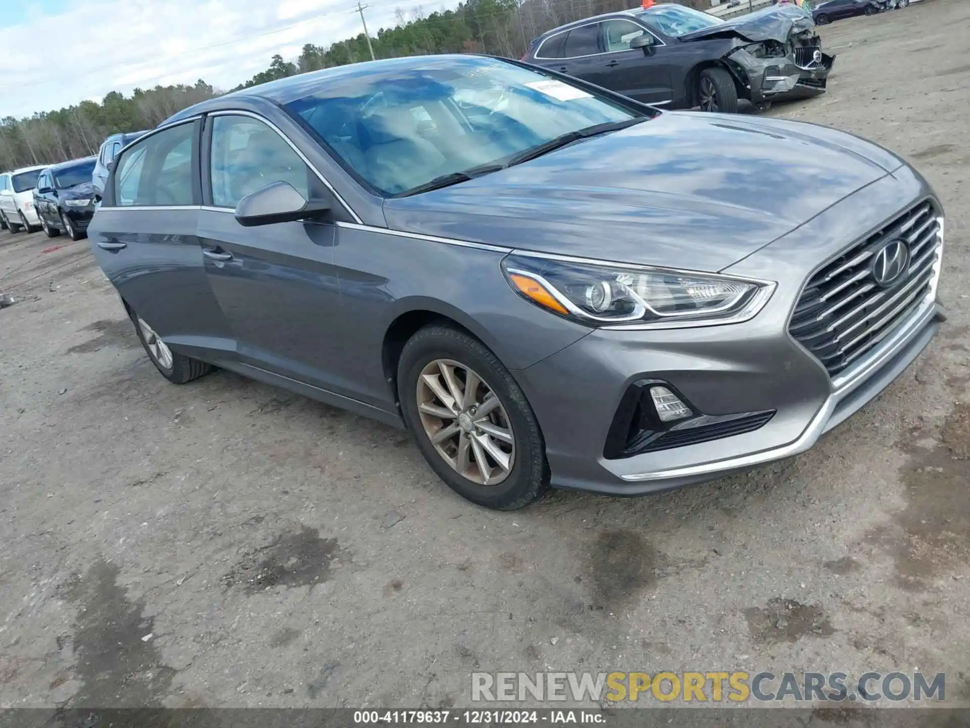 1 Photograph of a damaged car 5NPE24AF8KH800304 HYUNDAI SONATA 2019