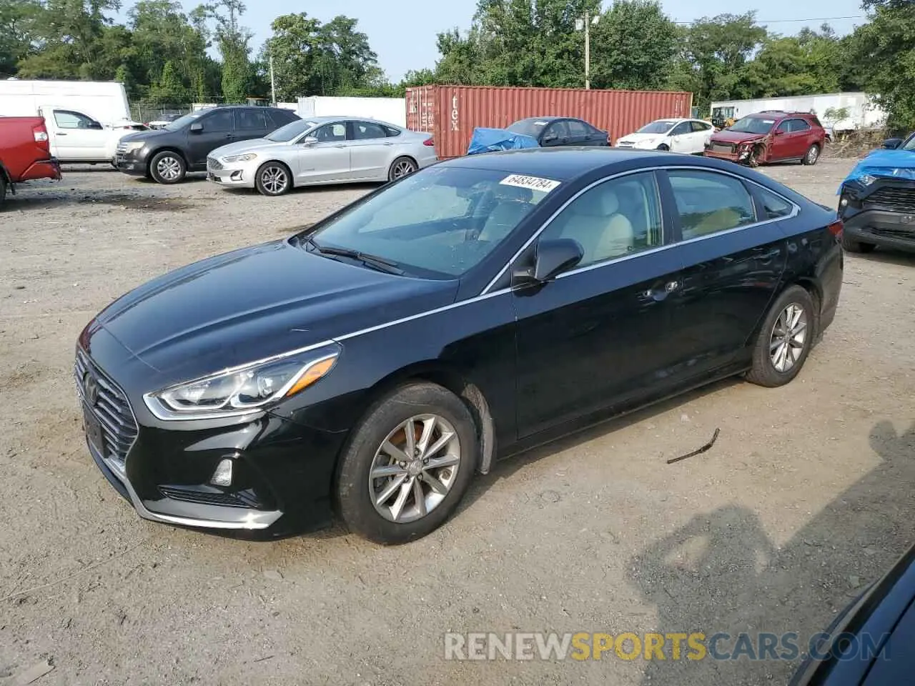 1 Photograph of a damaged car 5NPE24AF8KH806510 HYUNDAI SONATA 2019