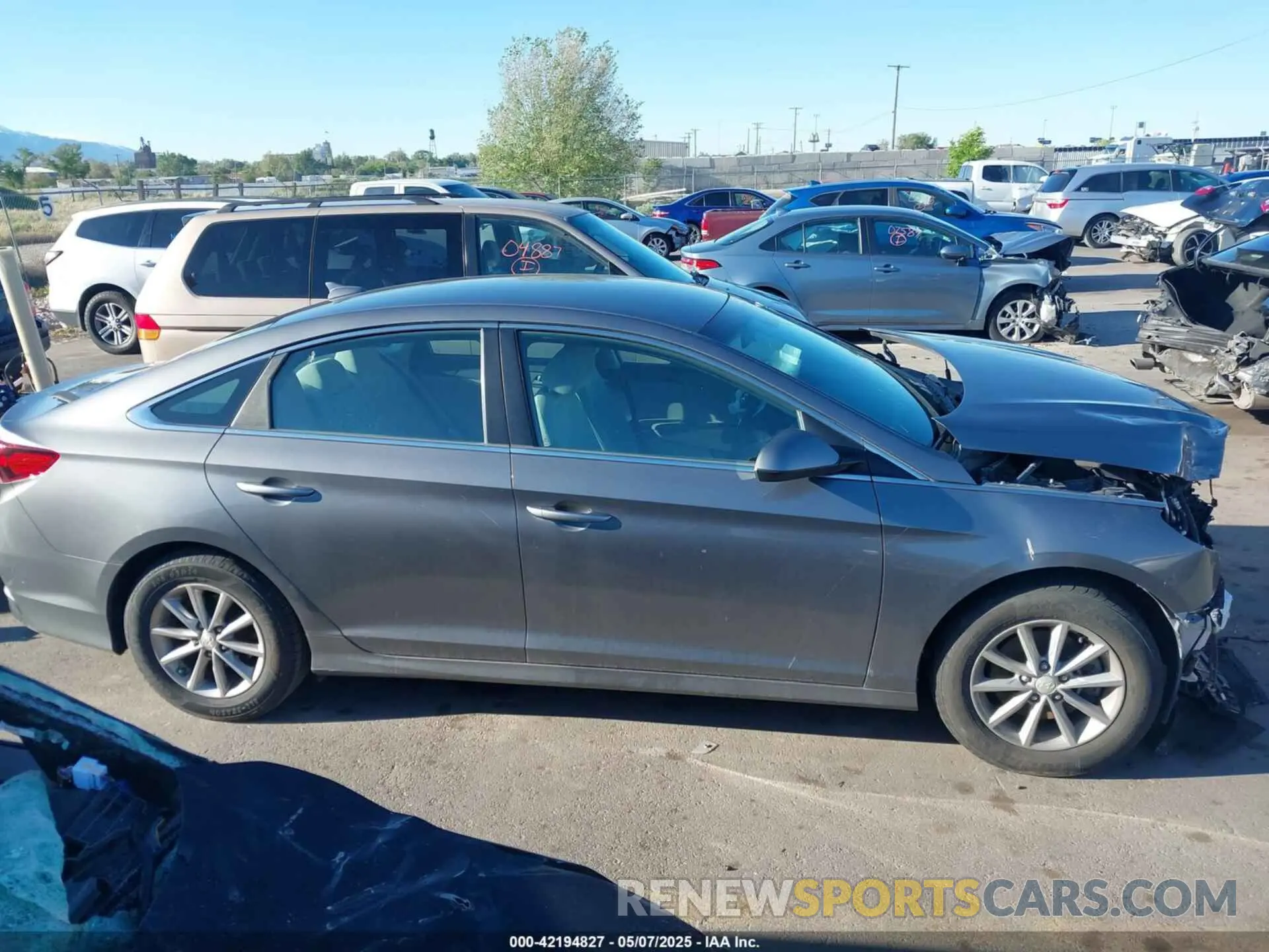 14 Photograph of a damaged car 5NPE24AF8KH810752 HYUNDAI SONATA 2019