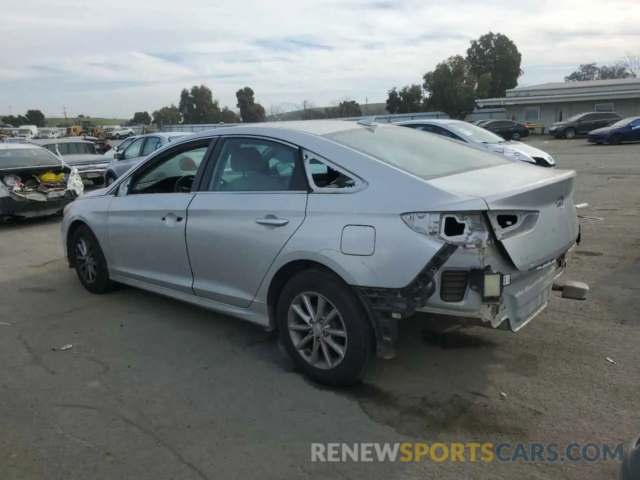 2 Photograph of a damaged car 5NPE24AF9KH767703 HYUNDAI SONATA 2019