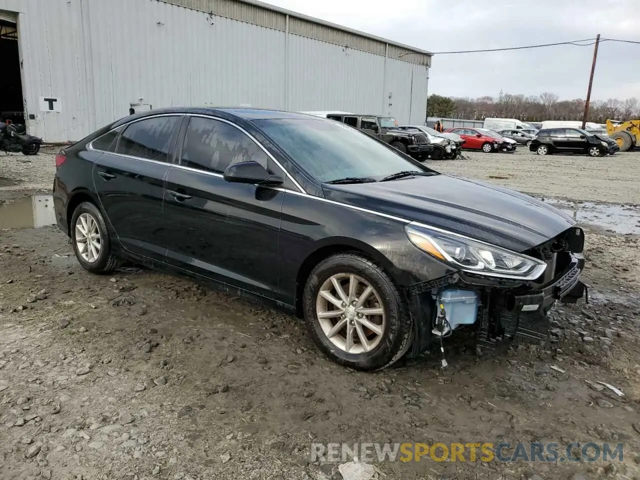 4 Photograph of a damaged car 5NPE24AF9KH819363 HYUNDAI SONATA 2019