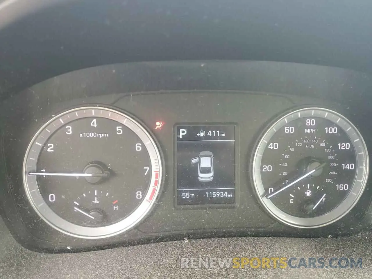 9 Photograph of a damaged car 5NPE24AFXKH748416 HYUNDAI SONATA 2019