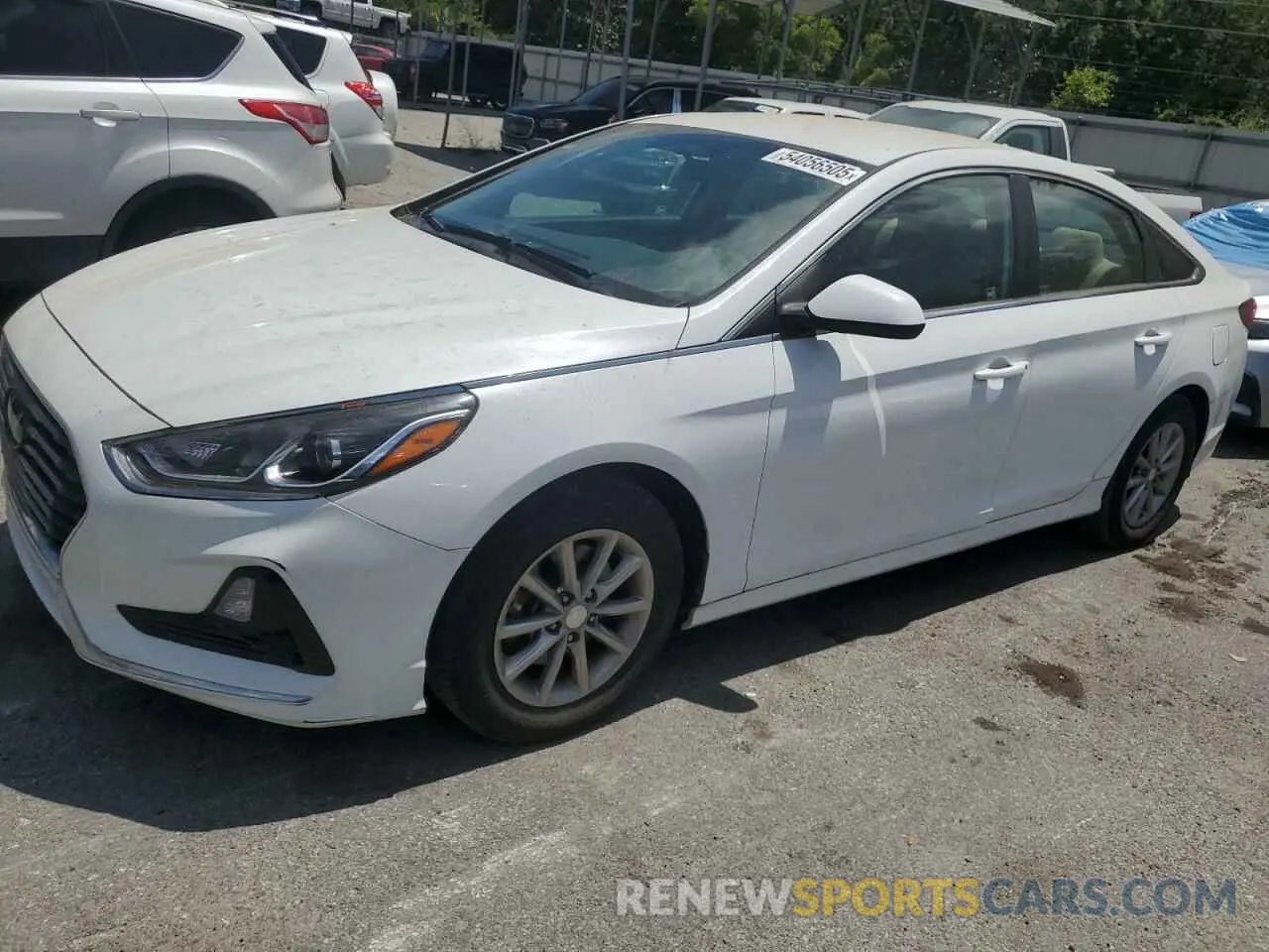 1 Photograph of a damaged car 5NPE24AFXKH764891 HYUNDAI SONATA 2019