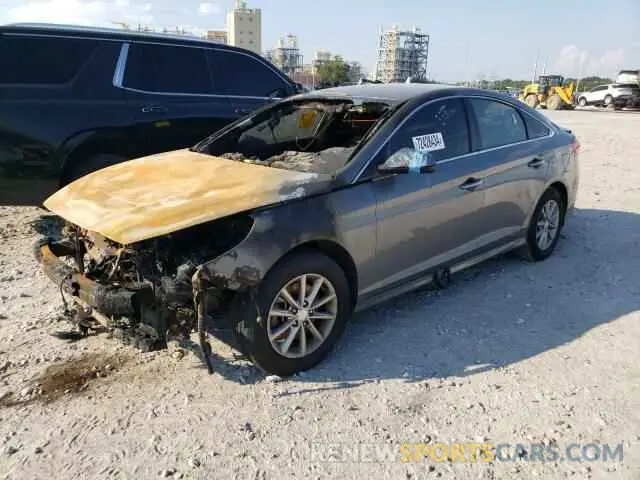 1 Photograph of a damaged car 5NPE24AFXKH772232 HYUNDAI SONATA 2019