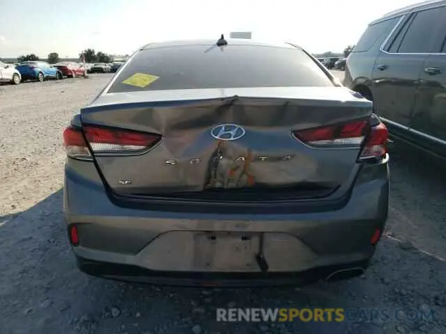 6 Photograph of a damaged car 5NPE24AFXKH772232 HYUNDAI SONATA 2019