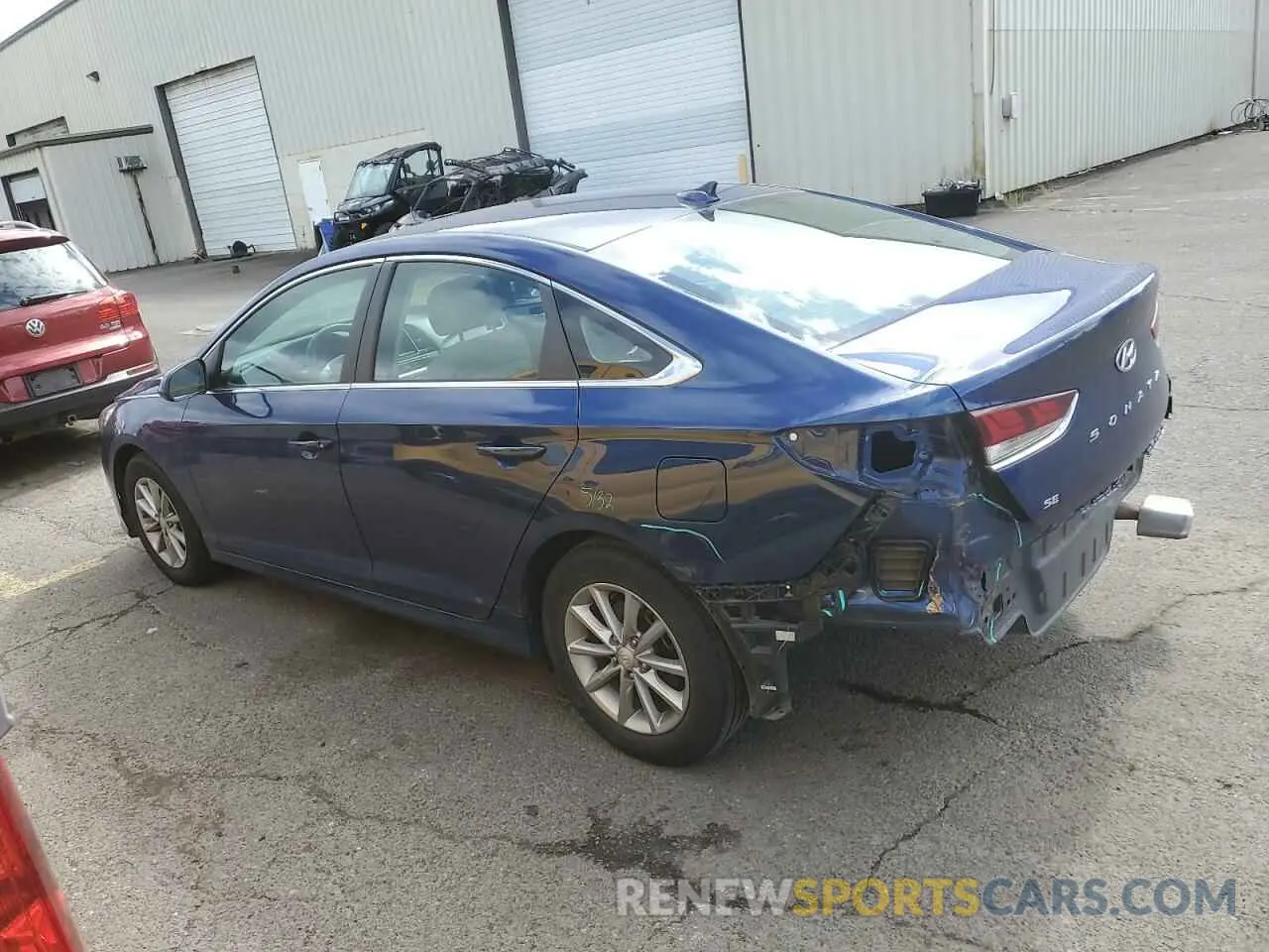 2 Photograph of a damaged car 5NPE24AFXKH792125 HYUNDAI SONATA 2019