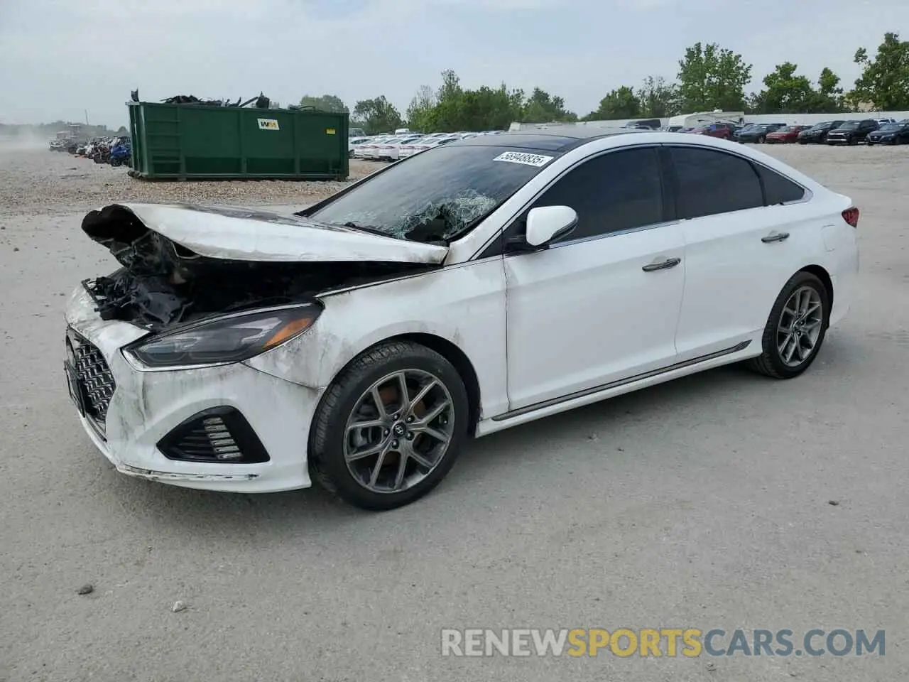 1 Photograph of a damaged car 5NPE34AB6KH780774 HYUNDAI SONATA 2019