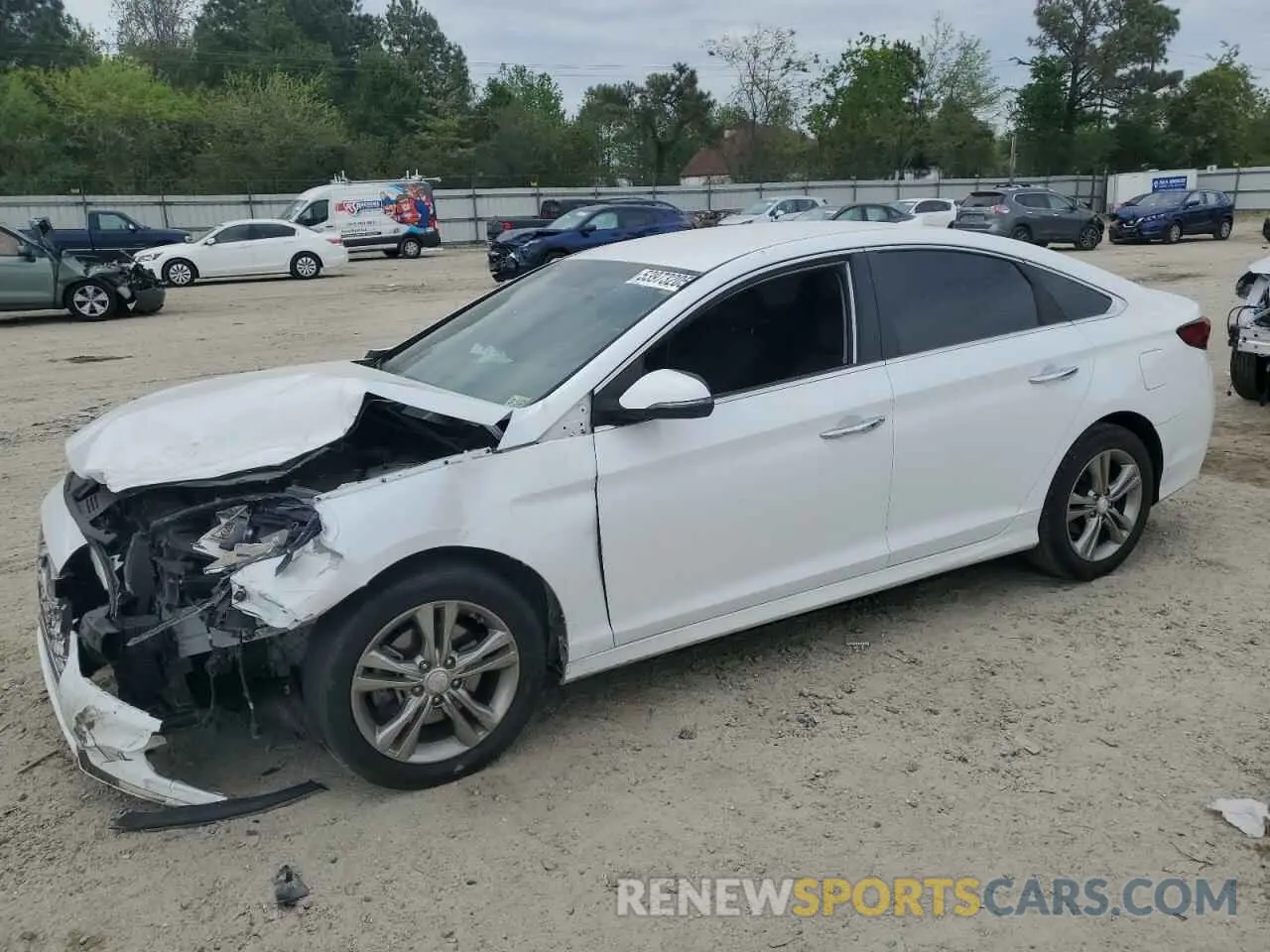 1 Photograph of a damaged car 5NPE34AF0KH754383 HYUNDAI SONATA 2019