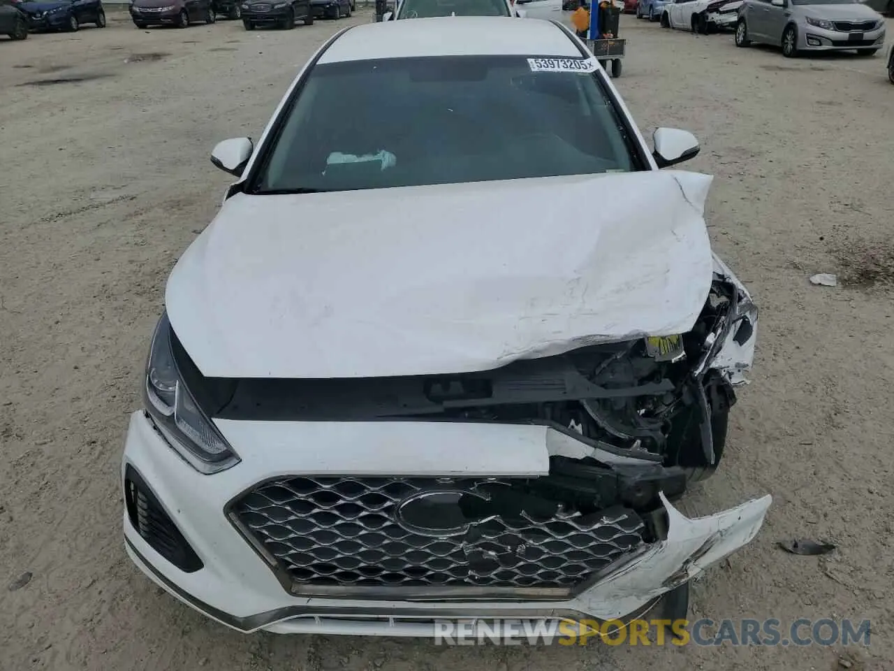 5 Photograph of a damaged car 5NPE34AF0KH754383 HYUNDAI SONATA 2019