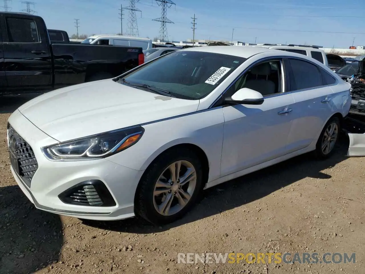 1 Photograph of a damaged car 5NPE34AF0KH795208 HYUNDAI SONATA 2019