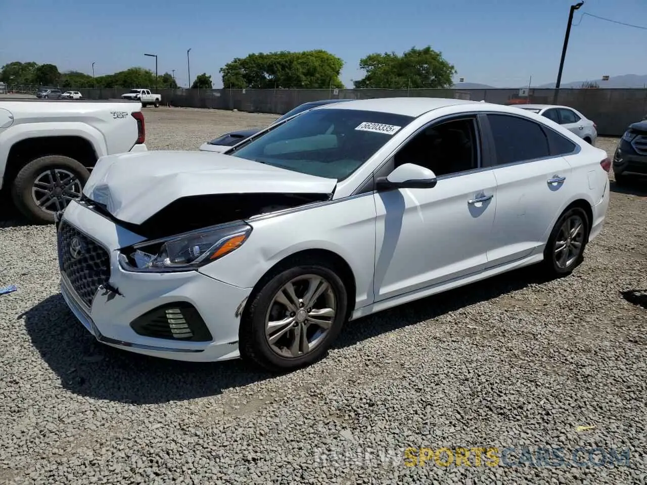 1 Photograph of a damaged car 5NPE34AF1KH729377 HYUNDAI SONATA 2019
