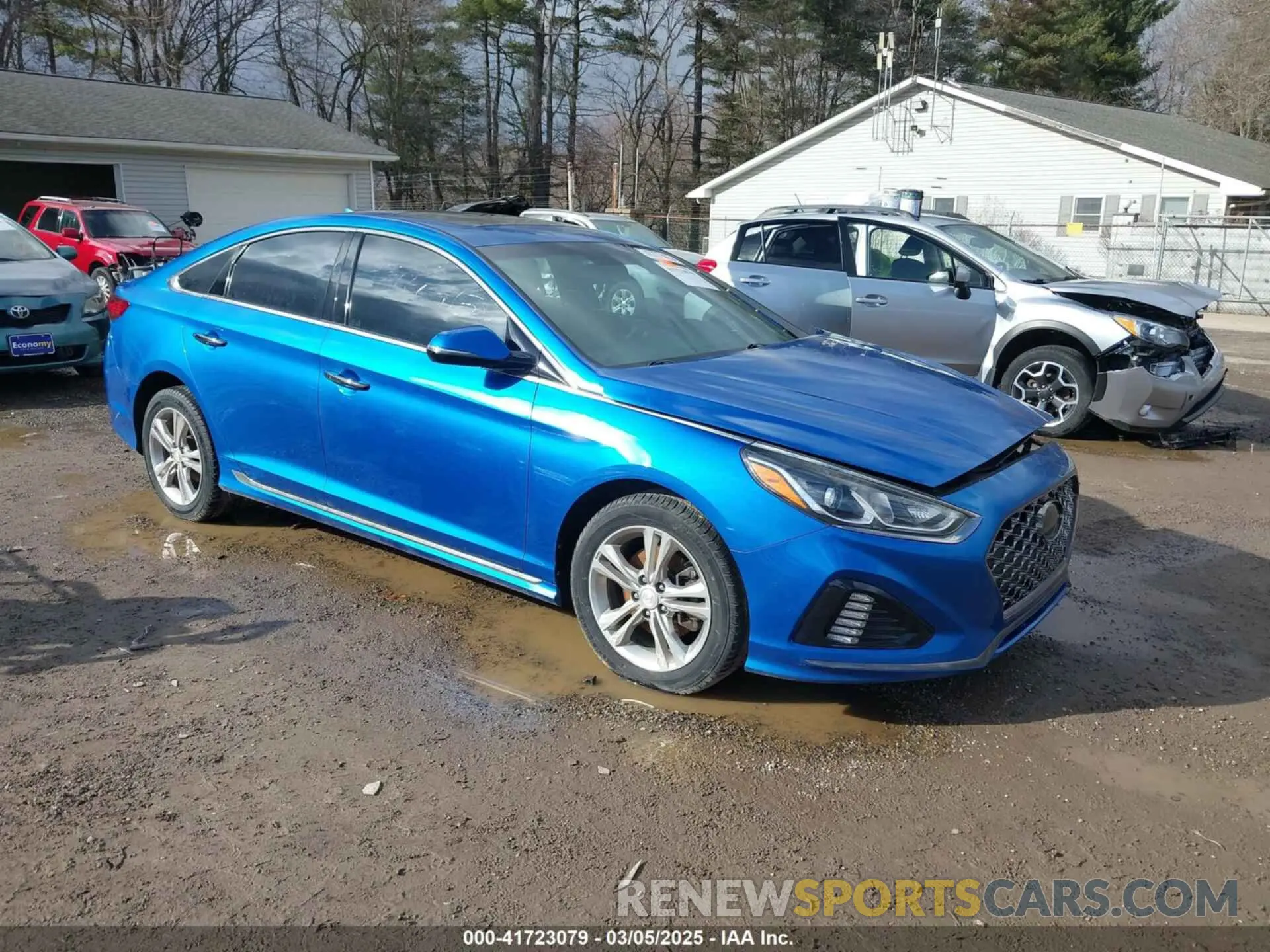 1 Photograph of a damaged car 5NPE34AF1KH736264 HYUNDAI SONATA 2019