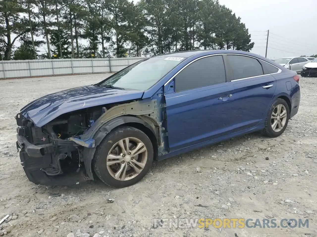 1 Photograph of a damaged car 5NPE34AF2KH733292 HYUNDAI SONATA 2019