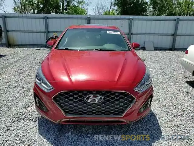10 Photograph of a damaged car 5NPE34AF2KH736113 HYUNDAI SONATA 2019