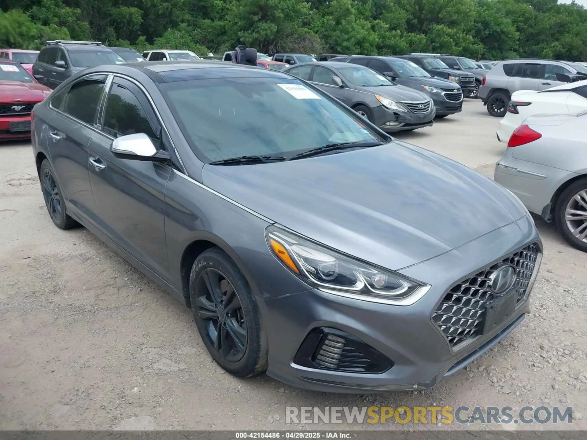 1 Photograph of a damaged car 5NPE34AF2KH743501 HYUNDAI SONATA 2019
