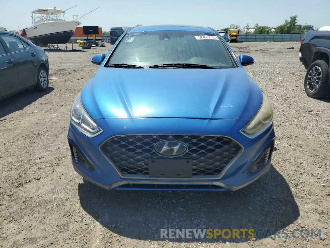 5 Photograph of a damaged car 5NPE34AF2KH749587 HYUNDAI SONATA 2019