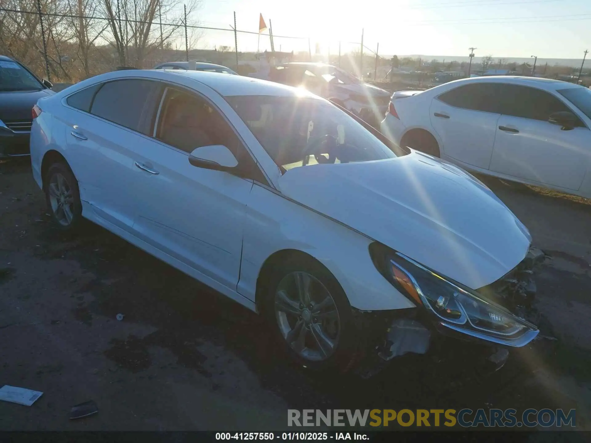 1 Photograph of a damaged car 5NPE34AF2KH763571 HYUNDAI SONATA 2019