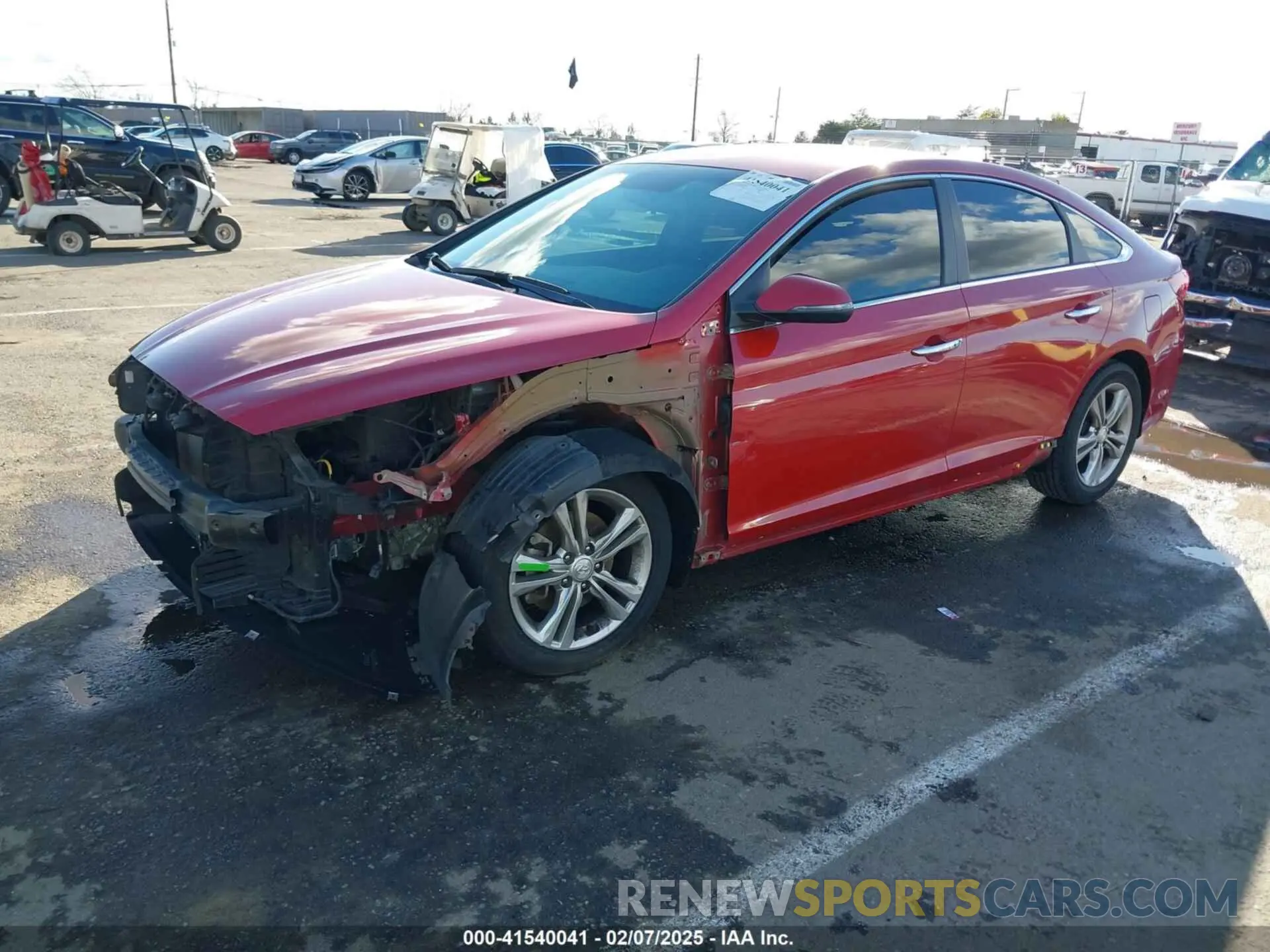 2 Photograph of a damaged car 5NPE34AF2KH787482 HYUNDAI SONATA 2019