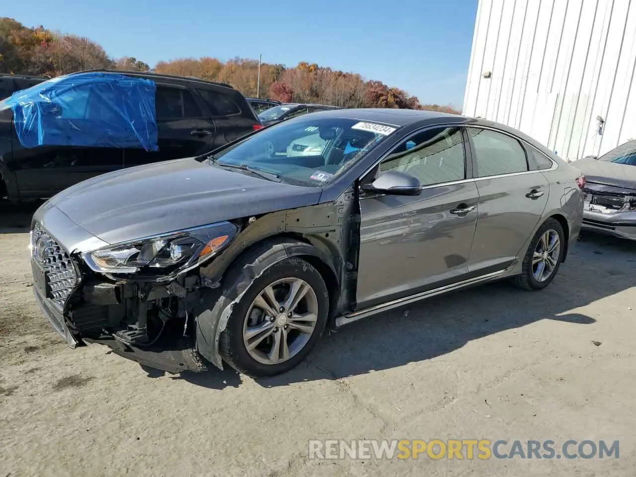 1 Photograph of a damaged car 5NPE34AF2KH811165 HYUNDAI SONATA 2019