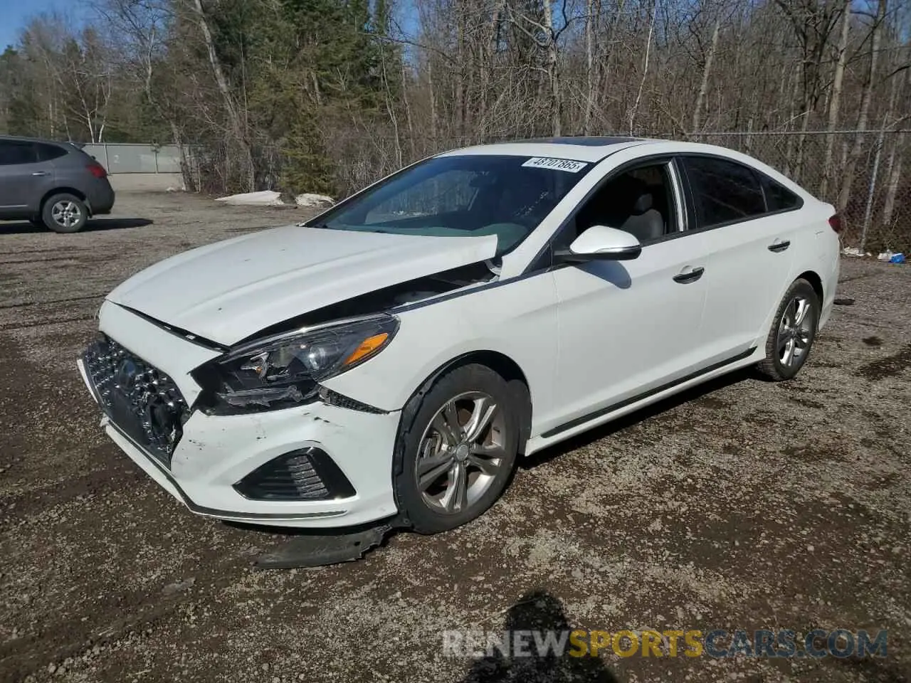 1 Photograph of a damaged car 5NPE34AF3KH747637 HYUNDAI SONATA 2019