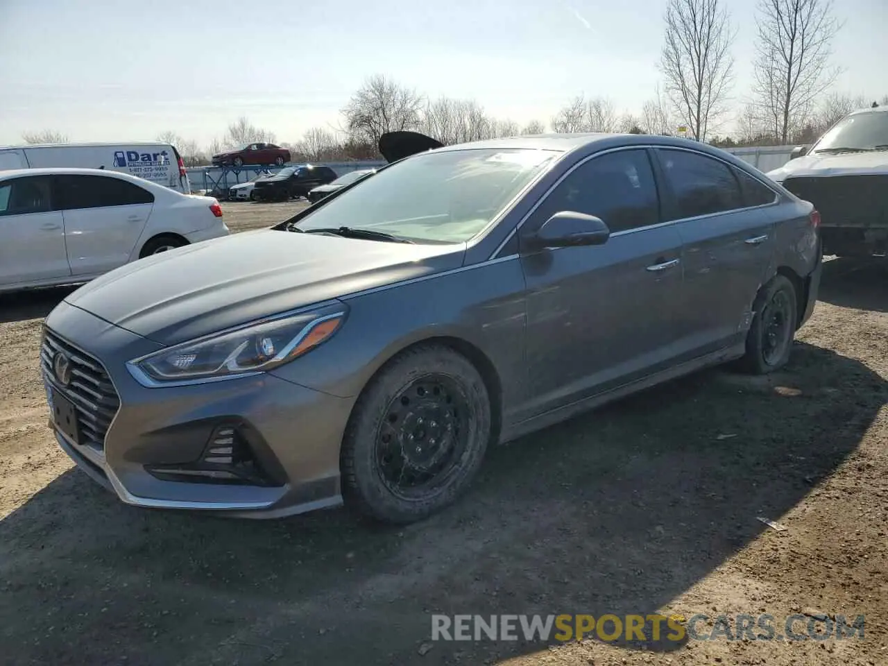 1 Photograph of a damaged car 5NPE34AF3KH748383 HYUNDAI SONATA 2019