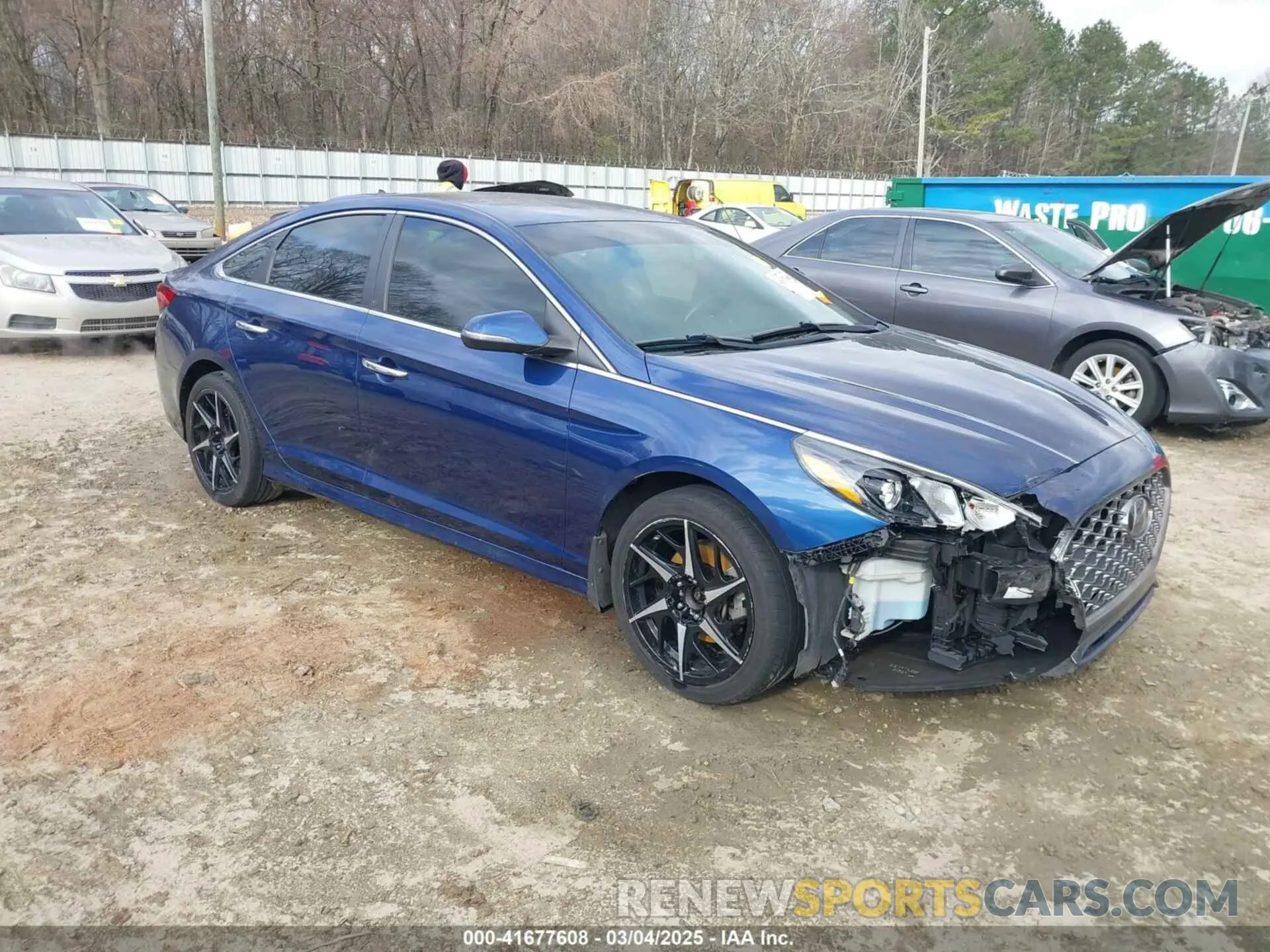 1 Photograph of a damaged car 5NPE34AF3KH766494 HYUNDAI SONATA 2019