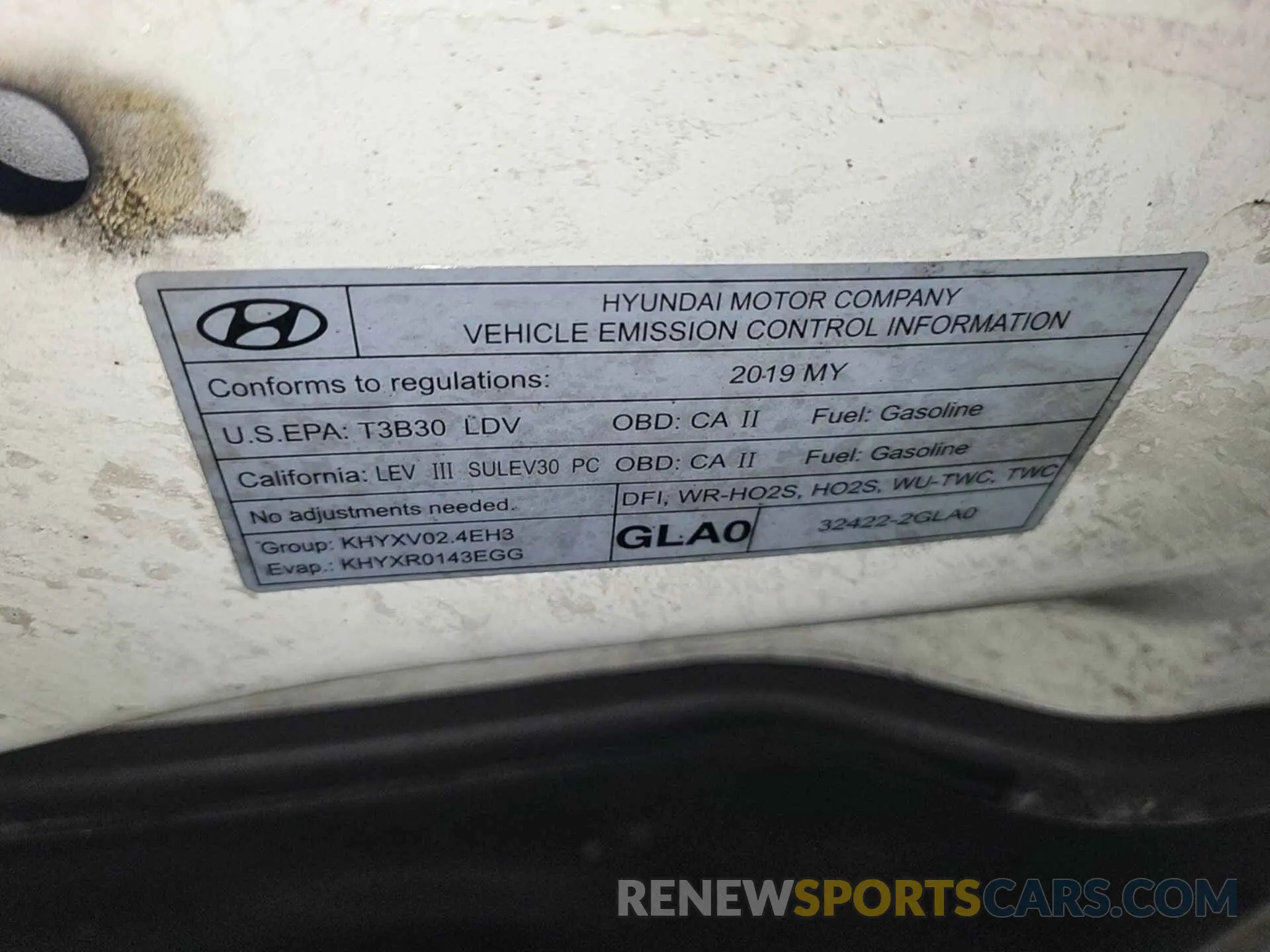 26 Photograph of a damaged car 5NPE34AF3KH808680 HYUNDAI SONATA 2019
