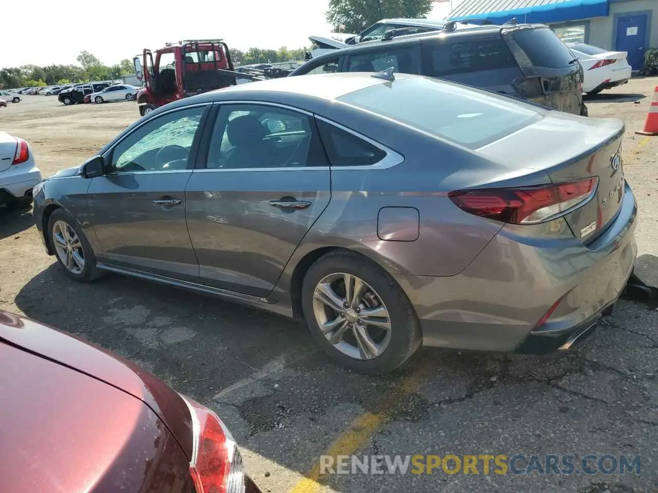 2 Photograph of a damaged car 5NPE34AF3KH809067 HYUNDAI SONATA 2019