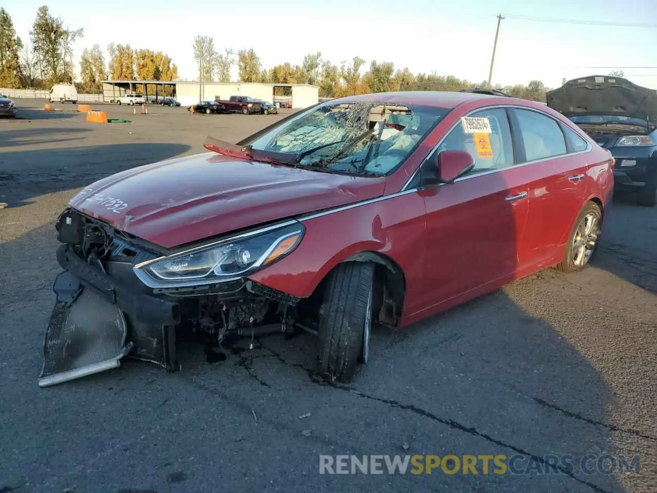 1 Photograph of a damaged car 5NPE34AF3KH820196 HYUNDAI SONATA 2019