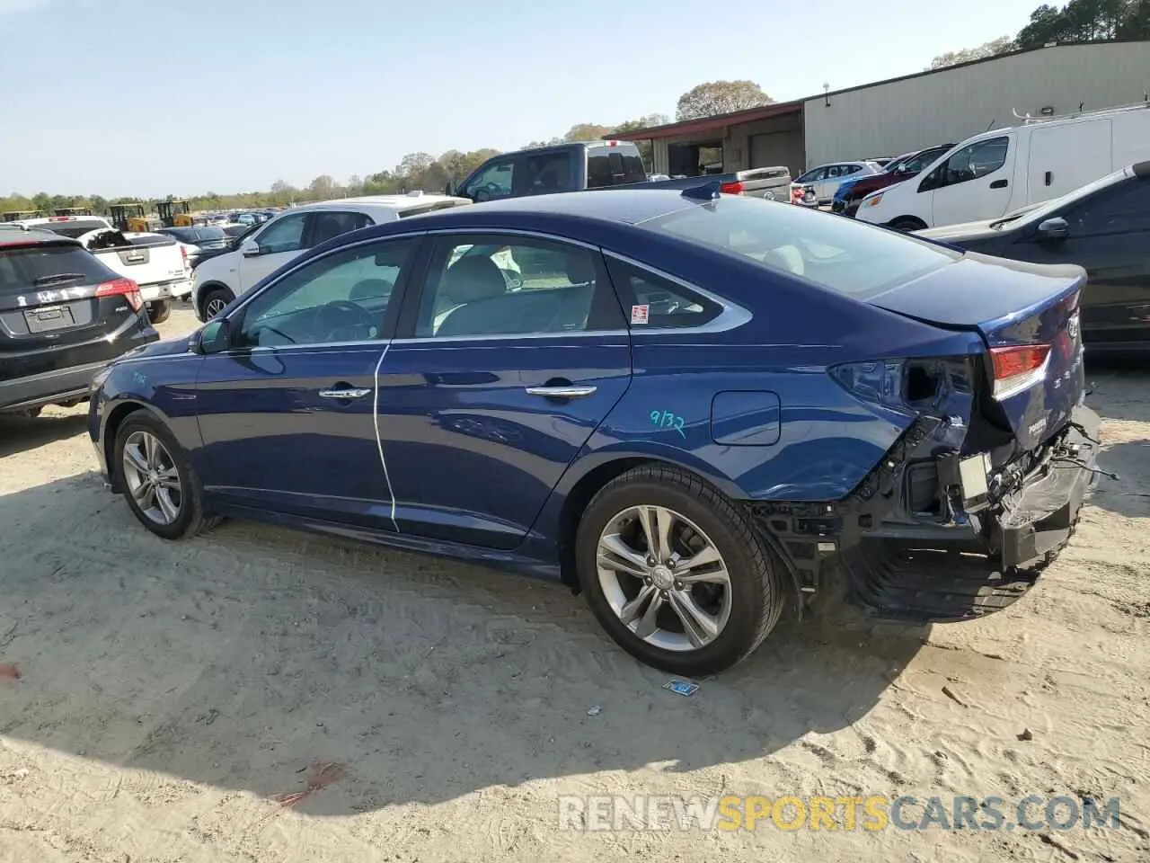 2 Photograph of a damaged car 5NPE34AF4KH738087 HYUNDAI SONATA 2019