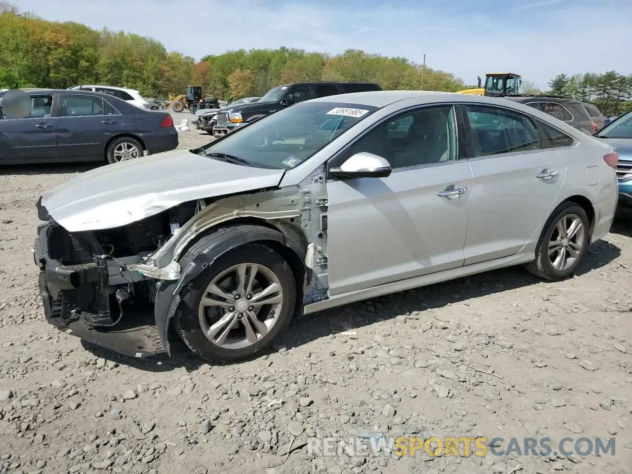 1 Photograph of a damaged car 5NPE34AF4KH756850 HYUNDAI SONATA 2019
