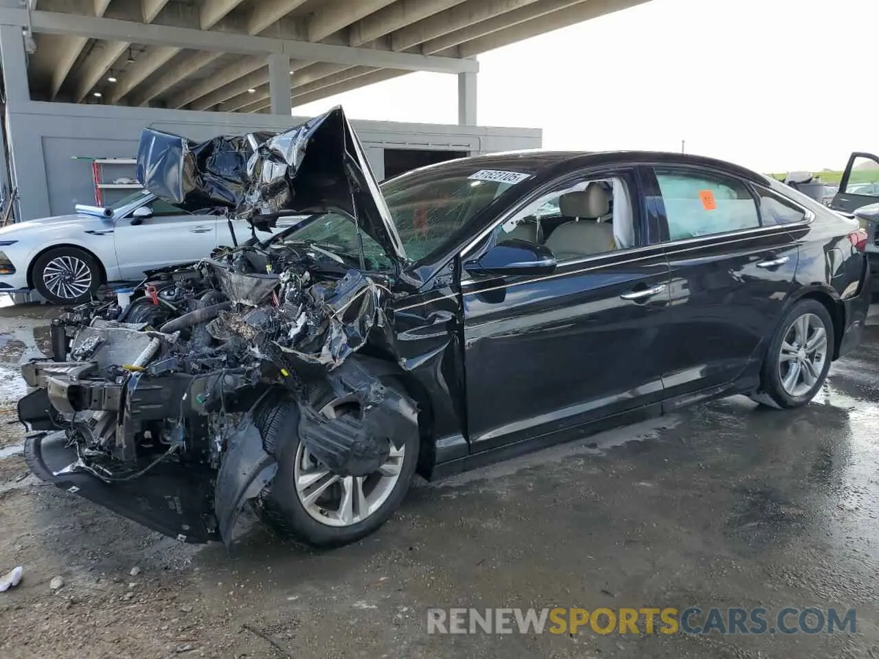 1 Photograph of a damaged car 5NPE34AF4KH776631 HYUNDAI SONATA 2019