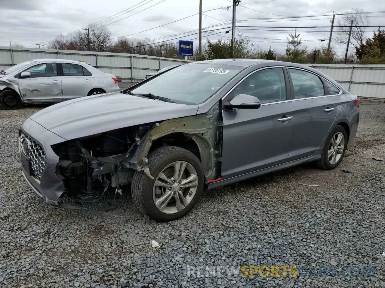 1 Photograph of a damaged car 5NPE34AF4KH781845 HYUNDAI SONATA 2019