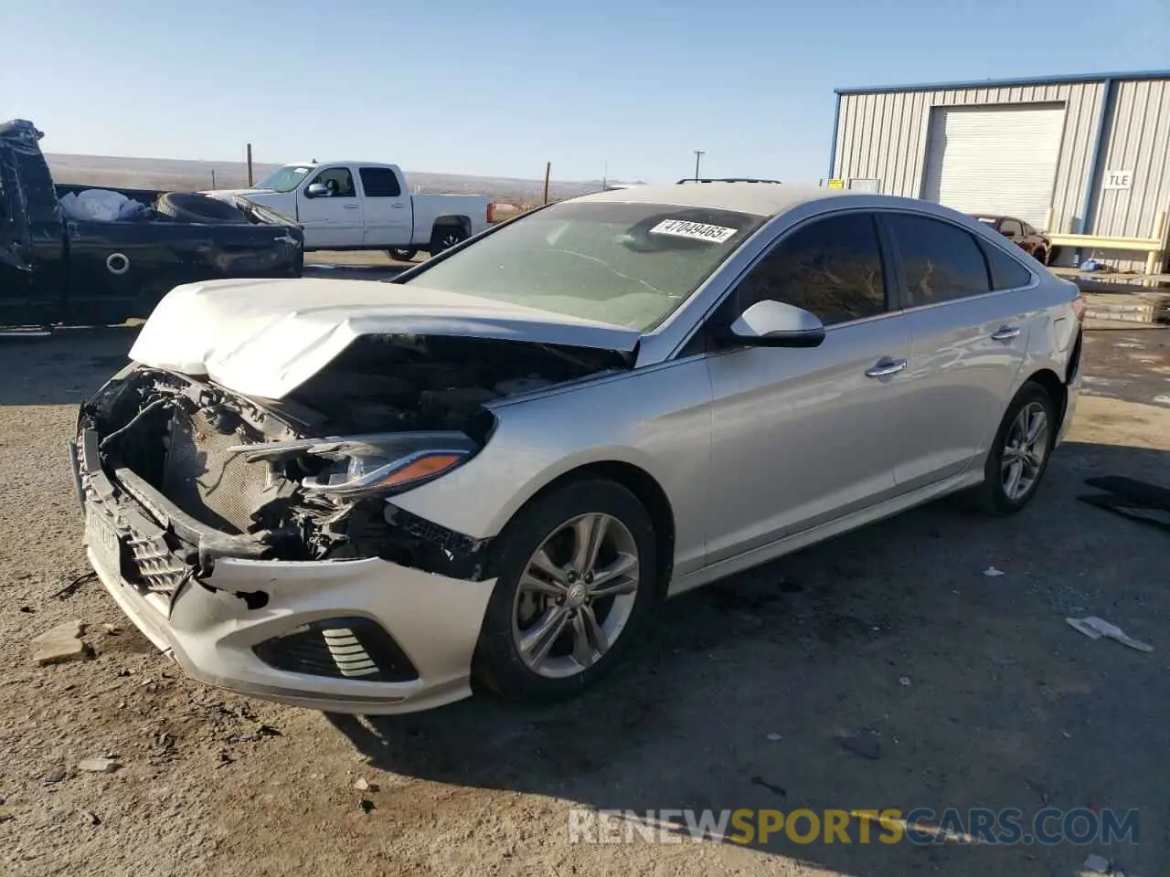 1 Photograph of a damaged car 5NPE34AF4KH783899 HYUNDAI SONATA 2019