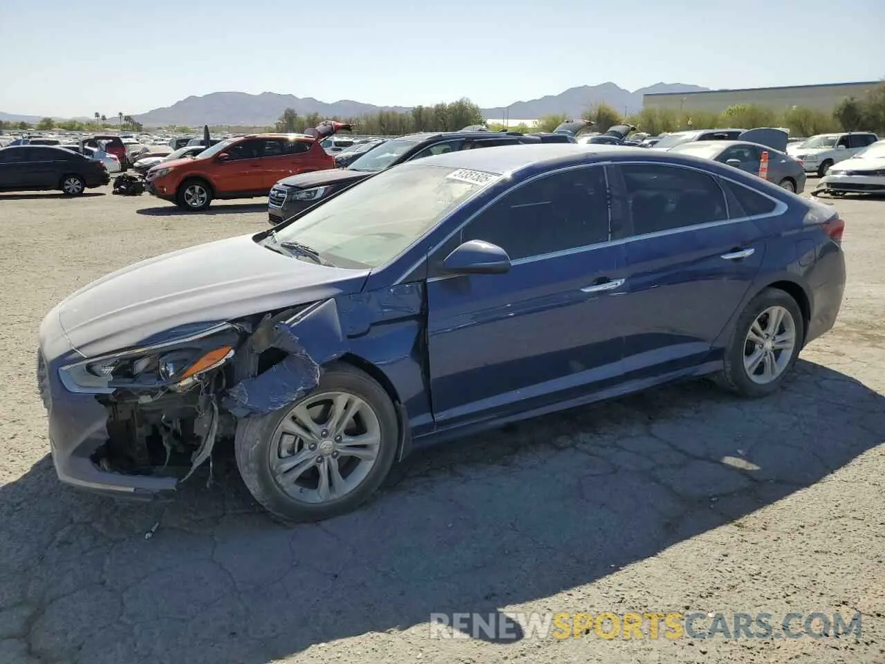 1 Photograph of a damaged car 5NPE34AF4KH807344 HYUNDAI SONATA 2019