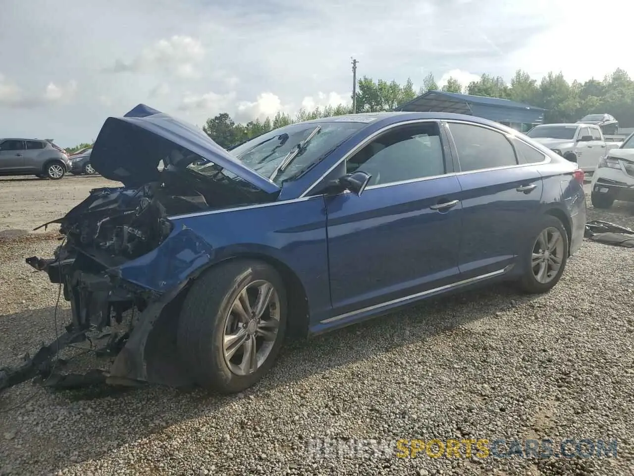 1 Photograph of a damaged car 5NPE34AF5KH731360 HYUNDAI SONATA 2019