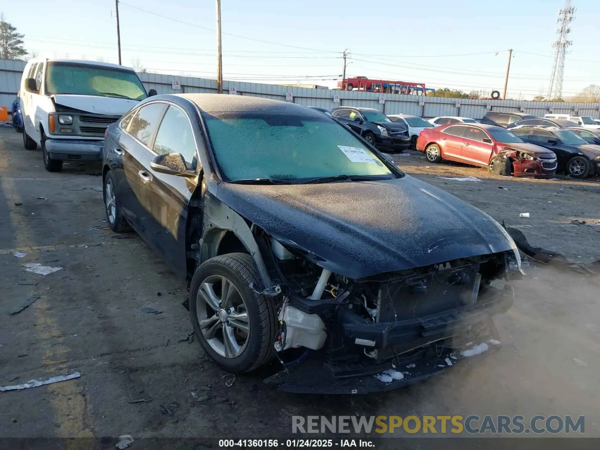 1 Photograph of a damaged car 5NPE34AF5KH742195 HYUNDAI SONATA 2019