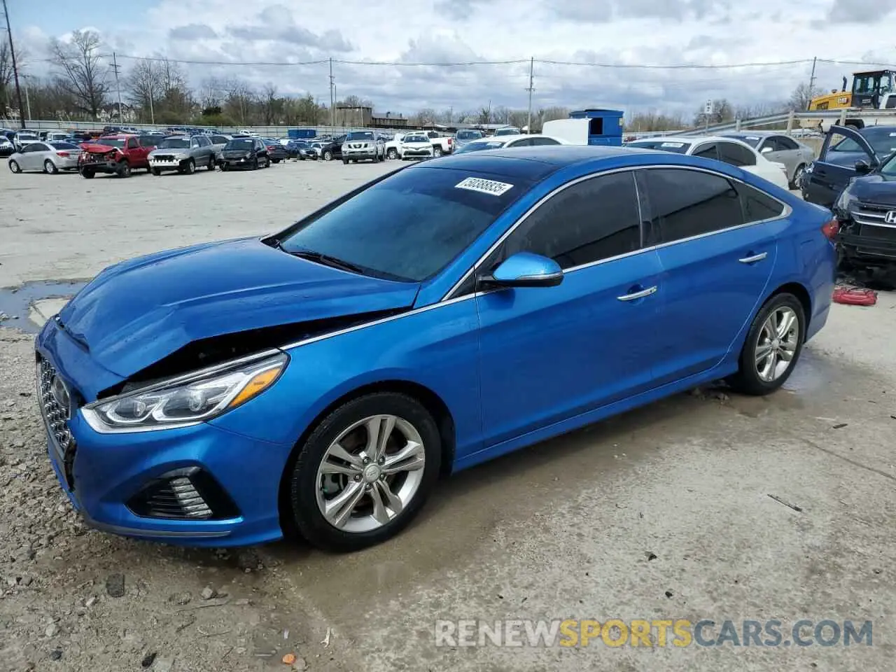 1 Photograph of a damaged car 5NPE34AF6KH755473 HYUNDAI SONATA 2019