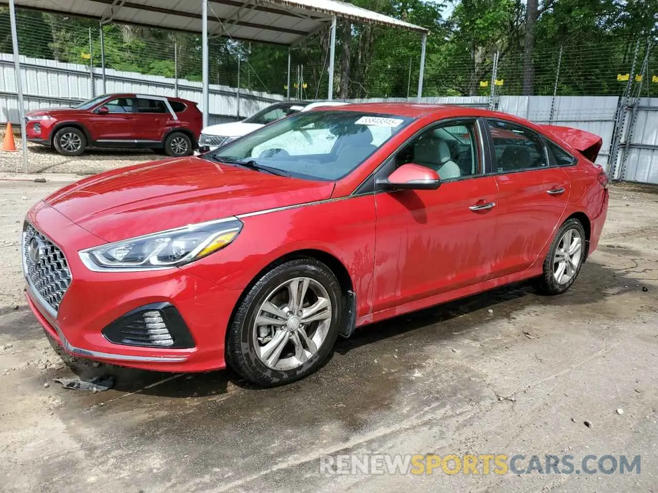 1 Photograph of a damaged car 5NPE34AF7KH792550 HYUNDAI SONATA 2019
