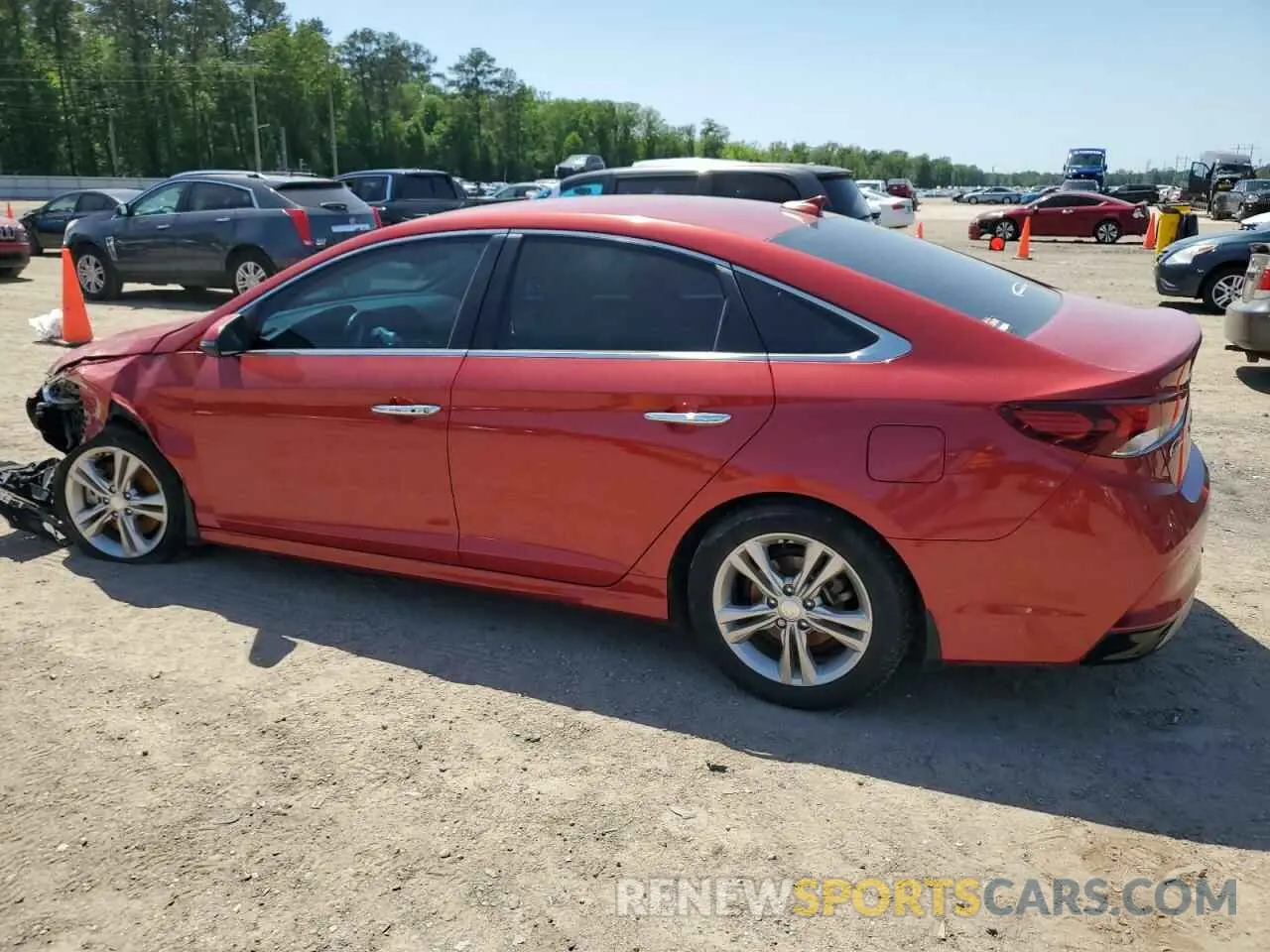 2 Photograph of a damaged car 5NPE34AF7KH803742 HYUNDAI SONATA 2019