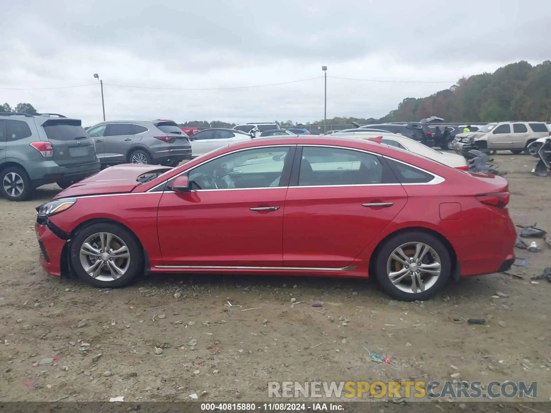 13 Photograph of a damaged car 5NPE34AF7KH808312 HYUNDAI SONATA 2019